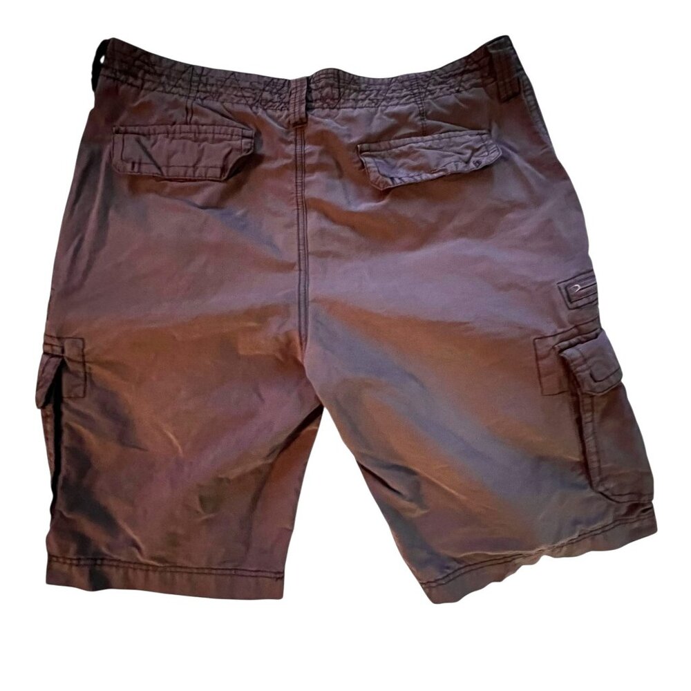 Aeropostale Mens Cargo Shorts Size 36 Gray Multiple Pockets Zip Durable Casual - Picture 3 of 10